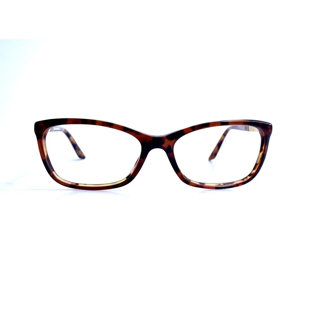 Versace Brown Tortoise Cat Eye Glasses MOD 3186 5077 54 16 135 Gold Accent